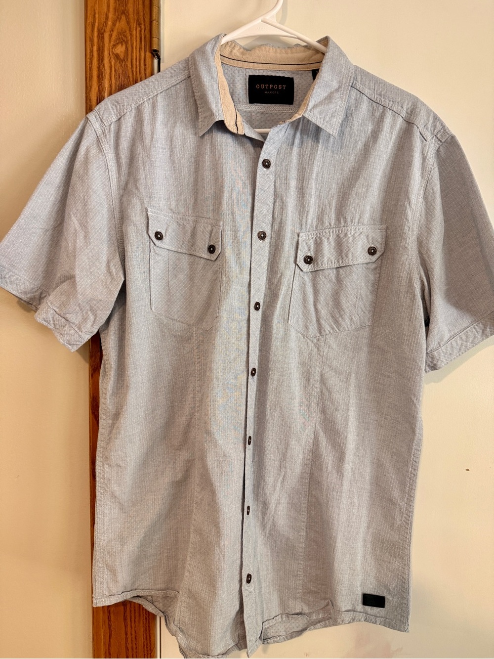 Outpost Light Blue Short-Sleeve Button-Down Shirt